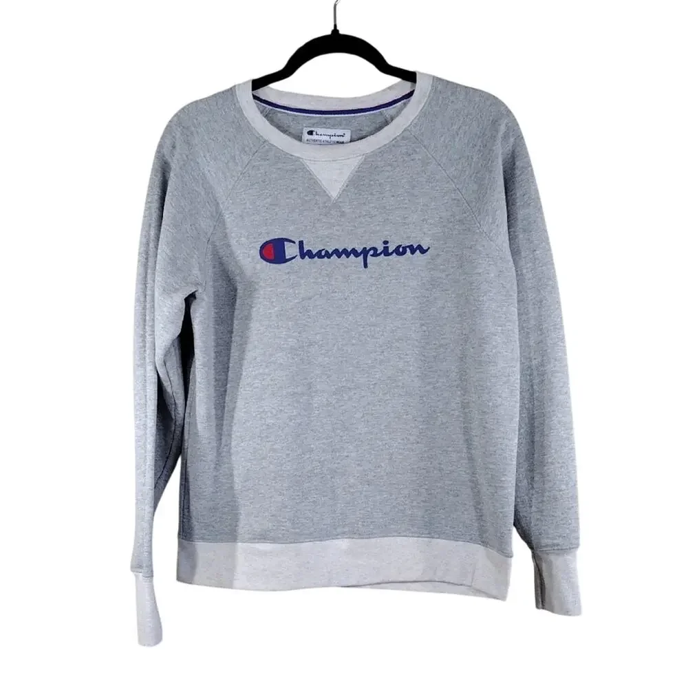 Champion Gray Sportswear Casual Crewneck Athleisure Pullover Loungewear Sweater